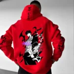 Unisex Anime Graphic Streetwear Vintage Hoodie