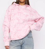 Vol. 1 Oversized Printed Hoodie Posy Bow 1