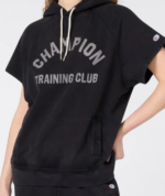 Women’s Boxing-Inspired Sleeveless Hoodie Black 1
