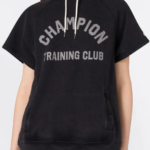 Women’s Boxing-Inspired Sleeveless Hoodie Black