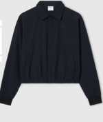 Women’s Full Zip Bomber Jacket Black 1