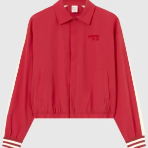 Women’s Full Zip Bomber Jacket red 11