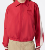 Women’s Full Zip Bomber Jacket red 221