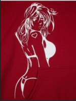 X rated Hoodies red design