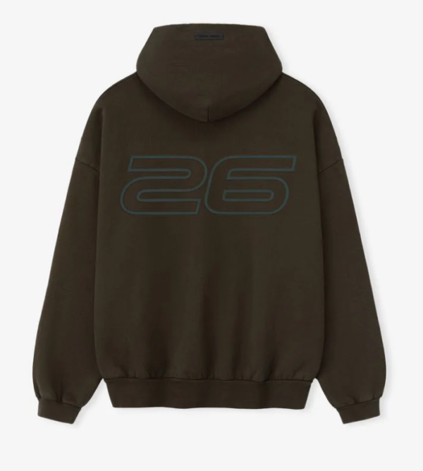 Heavy Fleece 90s Hoodie brown 1