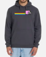 nyan cat hoodie gray