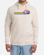 nyan cat hoodie off white