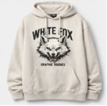 white fox graphic hoodie off white