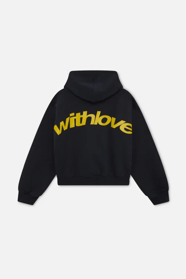 with in love Sign Hoodie blacl