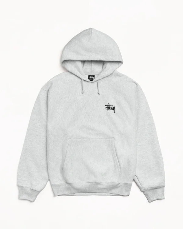 BASIC STÜSSY HOODIE Ash Heather
