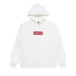 Big Box Logo Hoodie Supreme white