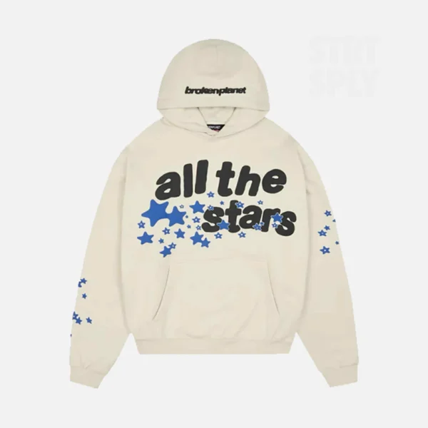 Broken Planet All The Stars Hoodie - Ivory White