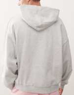 COLLUSION Unisex logo hoodie in grey marl 11