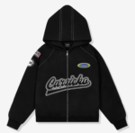 Carsicko Racing Club Zip-Up Black Hoodie