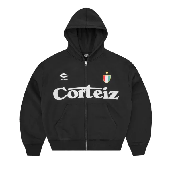 GHINI ZIP HOODIE [BLACK]
