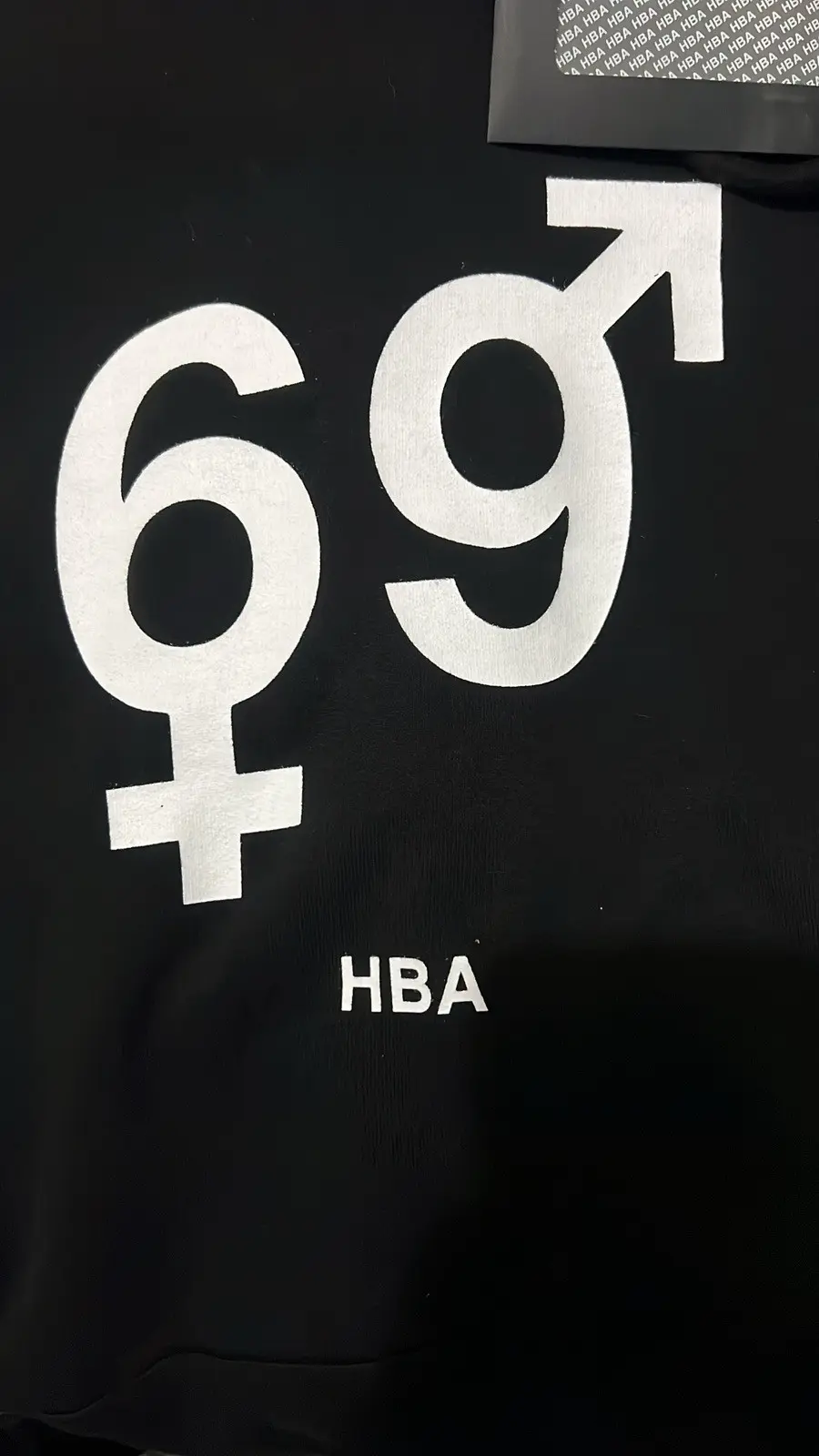 HBA '69' Blue Hoodie d HBA '69' Blue Hoodie d