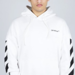 Off-White Diag-Stripe Cotton Hoodie