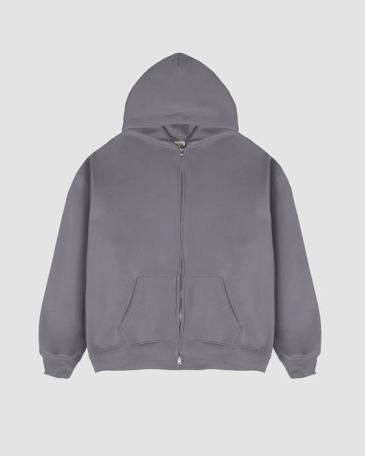 Originals Heavy Weight Boxy Zip Hoodie Steel Grey Originals Heavy Weight Boxy Zip Hoodie Steel Grey