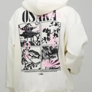 Oversized Osaka Puff Print Hoodie