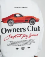 Owners Club Oversized Hoodie in Blanc 3
