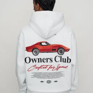 Owners Club Oversized Hoodie in Blanc