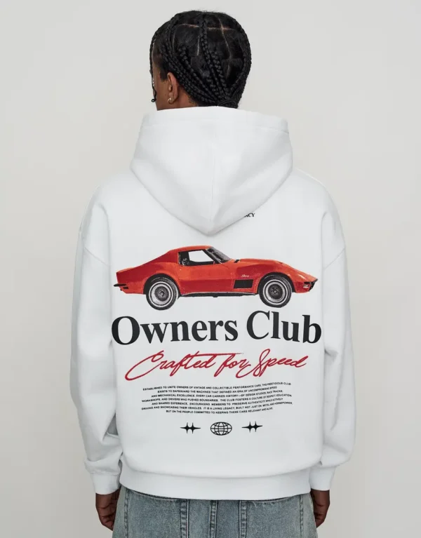 Owners Club Oversized Hoodie in Blanc