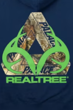 Palace Realtree Tri-Ferg Hoodie Navy logo