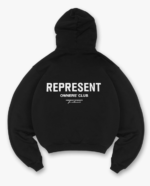 Represent Owners Club Hoodie $200 SIZE & FIT Oversized Pullover Hoodie black