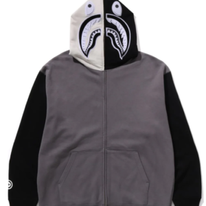 SHARK FULL ZIP HOODIE #1 MENS black
