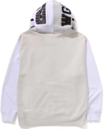 SHARK FULL ZIP HOODIE #1 MENS gray1