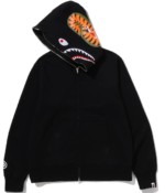 SHARK FULL ZIP HOODIE MENS black1