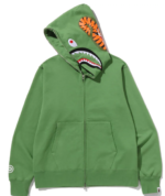 SHARK FULL ZIP HOODIE MENS green 1