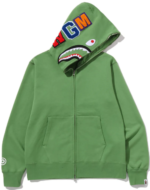 SHARK FULL ZIP HOODIE MENS green