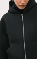 Scarlet Scuba Hoodie Weekday black