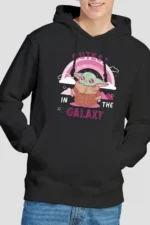 Star Wars Grogu Cutest In The Galaxy Hoodie, Black