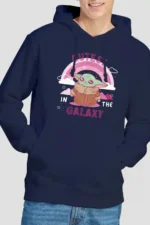 Star Wars Grogu Cutest In The Galaxy Hoodie, Navy