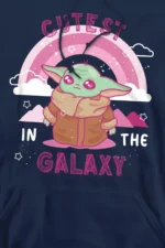 Star Wars Grogu Cutest In The Galaxy Hoodie, Navy 2