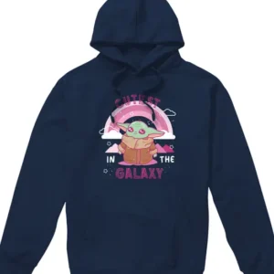 Star Wars Grogu Cutest In The Galaxy Hoodie, Navy 22