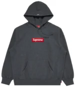 Supreme Box Logo Hooded Sweatshirt 'Charcoal'
