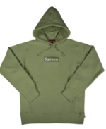 Supreme Box Logo Hooded Sweatshirt army green