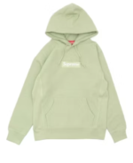 Supreme Box Logo Hooded Sweatshirt green
