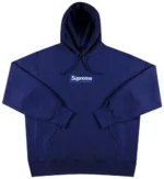 Supreme Box Logo Hooded Sweatshirt navy