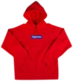 Supreme Box Logo Hooded Sweatshirt red