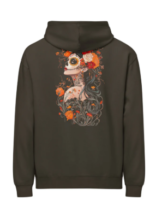 Viva la Vida Men’s Oversized Boxed Hoodie (back print) olive