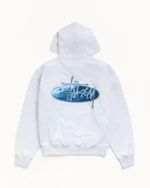 WAVE OVAL HOODIE Ash Heather 1