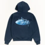 WAVE OVAL HOODIE navy 1