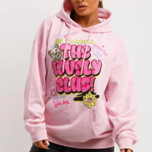 graphic-print-pink-lovely-club-hoodie-styledup-fashion