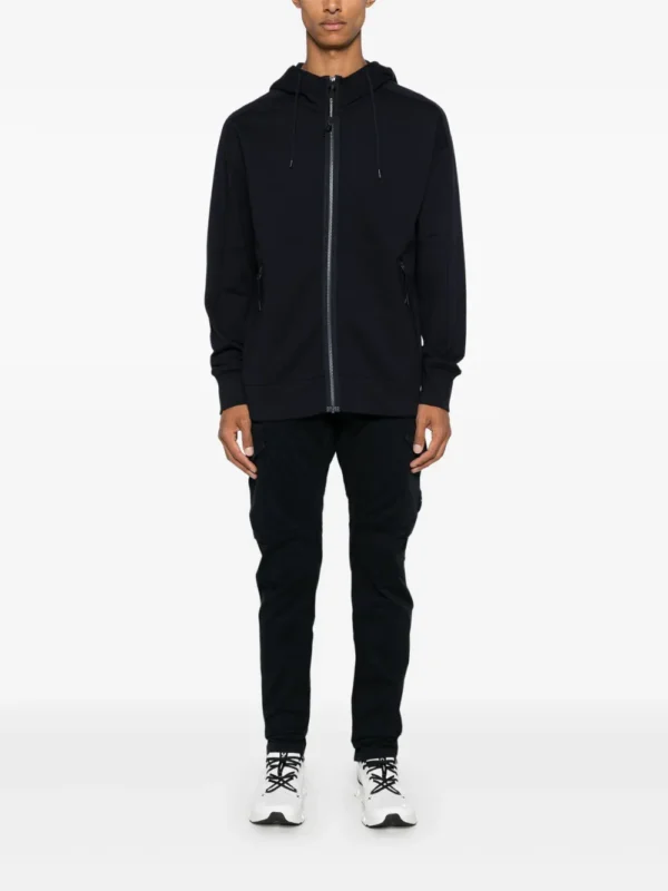 C.P. Company Goggles-detail zip-up hoodie 1