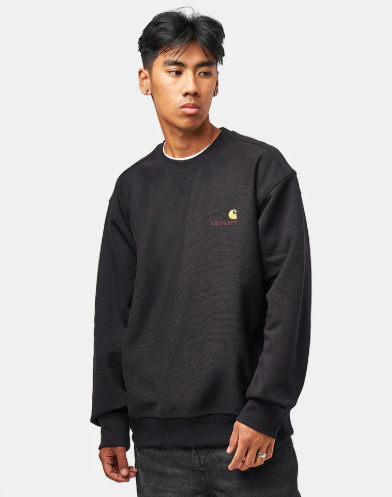 Carhartt WIP American Script Sweatshirt - Black Carhartt WIP American Script Sweatshirt - Black