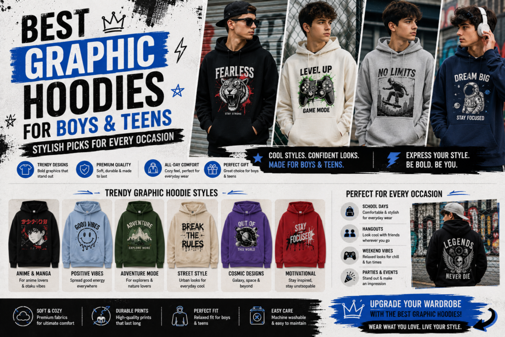 Best Graphic Hoodies for Boys and Teens: Stylish Picks for Every Occasion